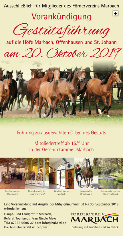 Förderverein Marbach Gestütsführung